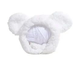 DOWNYPAWS - Chapeau ours pour animaux de compagnie, col règlable