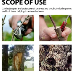 DOWNYPAWS - Cicatrisant pour arbres avec brosse-100 g + pinceau