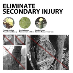 DOWNYPAWS - Cicatrisant pour arbres avec brosse-100 g + pinceau