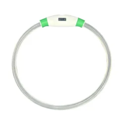 DOWNYPAWS - Collier lumineux rechargeable pour chien vert taille l : circonférence 70 cm