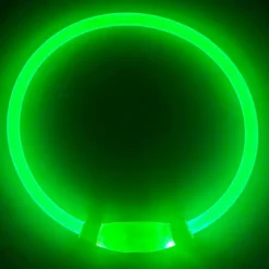 DOWNYPAWS - Collier lumineux rechargeable pour chien vert taille m : circonférence 50 cm
