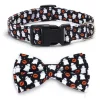 DOWNYPAWS - Collier pour chien d'halloween avec motifs de citrouille, fantôme et chauve - souris xl : 2,5*70cm noir