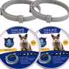 DOWNYPAWS - Colliers anti - puces et anti -tiques, lot de 2 pour chiens