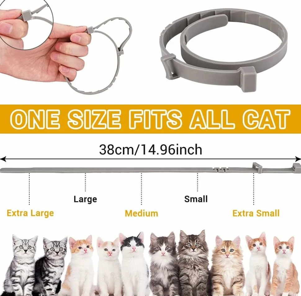 DOWNYPAWS - Colliers anti - puces et anti -tiques, lot de 2 pour chiens