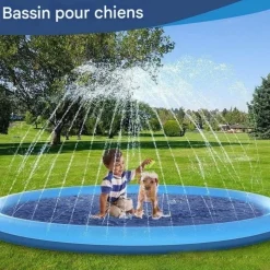 DOWNYPAWS - Coussin d'eau-piscine pour chiens-aire de jeux pour piscine pour chiens-version épaissie de 1 m