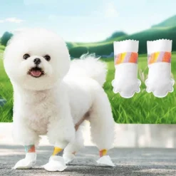 DOWNYPAWS - Couvoirs à pied jetables pour chien, non tissés, anti - glissement et imperméables taille s downypaws