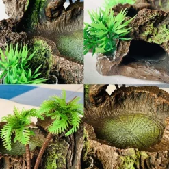 DOWNYPAWS - Décoration d'aquarium pour reptiles