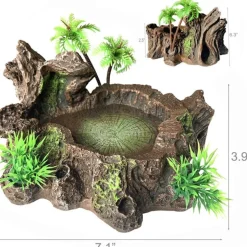 DOWNYPAWS - Décoration d'aquarium pour reptiles