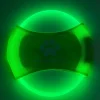 DOWNYPAWS - Discovolant lumineux rechargeable avec led pour chien feu vert