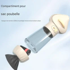 DOWNYPAWS - Distributeur d'eau de pour chiens, bol portable avec fonction eau et nourriture, design pratique, étanche et facile à utiliser