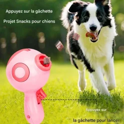 DOWNYPAWS - Distributeur de friandises pour chiens jouets interactifs , pour entraînement lent