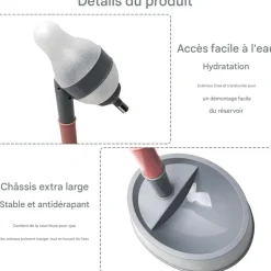 DOWNYPAWS - Distributeur d'eau sur pied chien et chat évolutif
