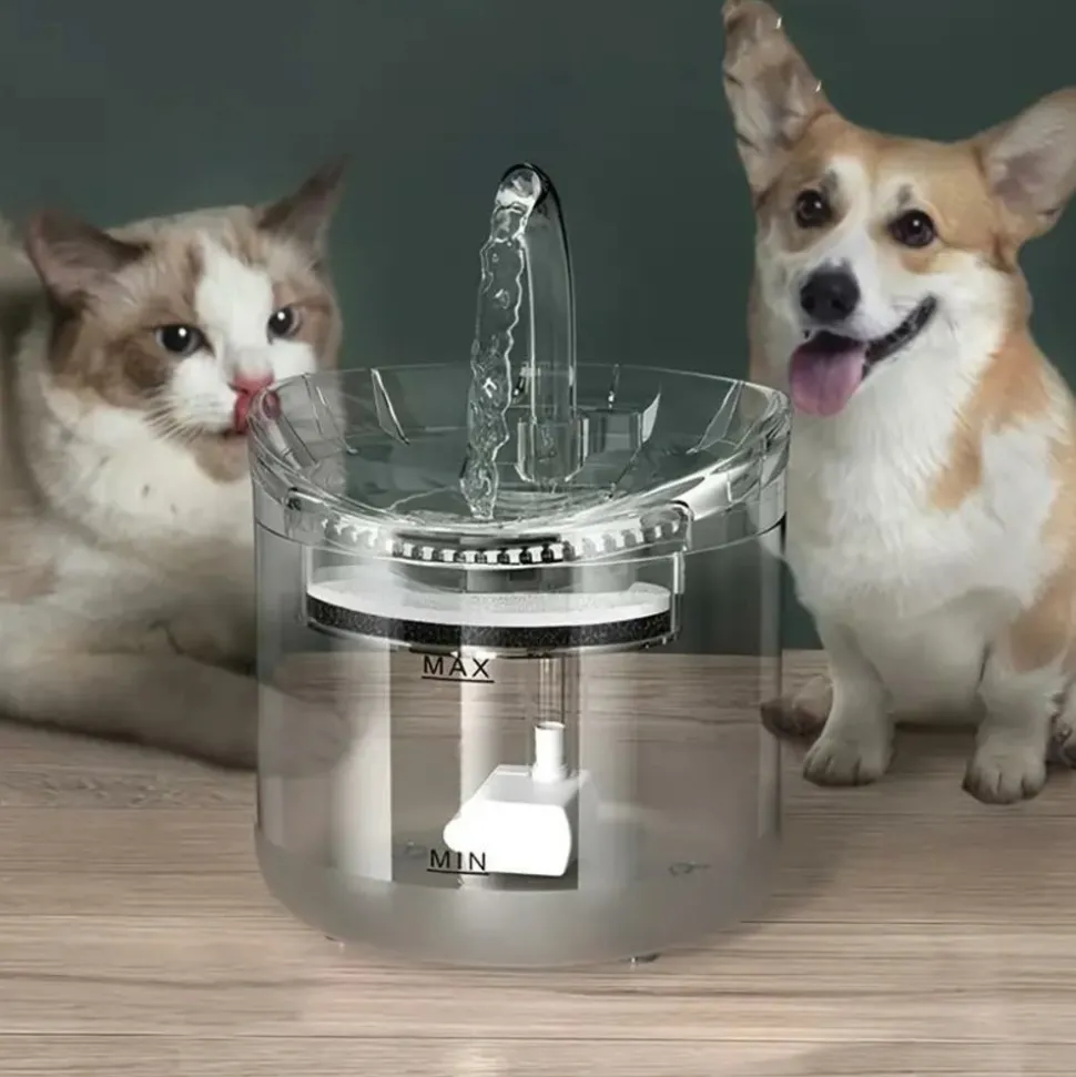 DOWNYPAWS - Distributeur D'eau De 60,87 Oz Avec Robinet Pour Chat