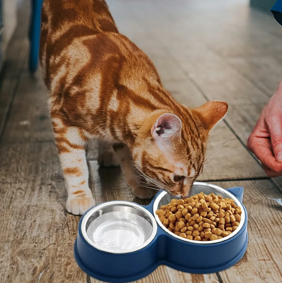 DOWNYPAWS - Double gamelle pour chat