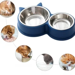 DOWNYPAWS - Double gamelle pour chat