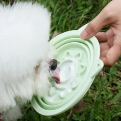 DOWNYPAWS - 2en1 bol anti - glouton pour chien - 650ml - bol de voyage à alimentation lente pour une alimentation saine - pliable