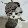 DOWNYPAWS - Ensemble de costumes de détective pour animaux de compagnie