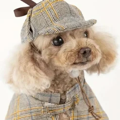 DOWNYPAWS - Ensemble de costumes de détective pour animaux de compagnie