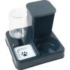 DOWNYPAWS - Ensemble Distributeur De Nourriture Et Fontaine à Eau 2 En 1 Pour Animaux De Compagnie
