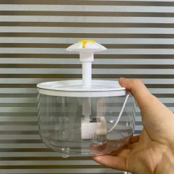 DOWNYPAWS - Fontaine à Eau Transparente Ultra-Silencieuse, Alimentée Par USB Pour Animaux De Compagnie