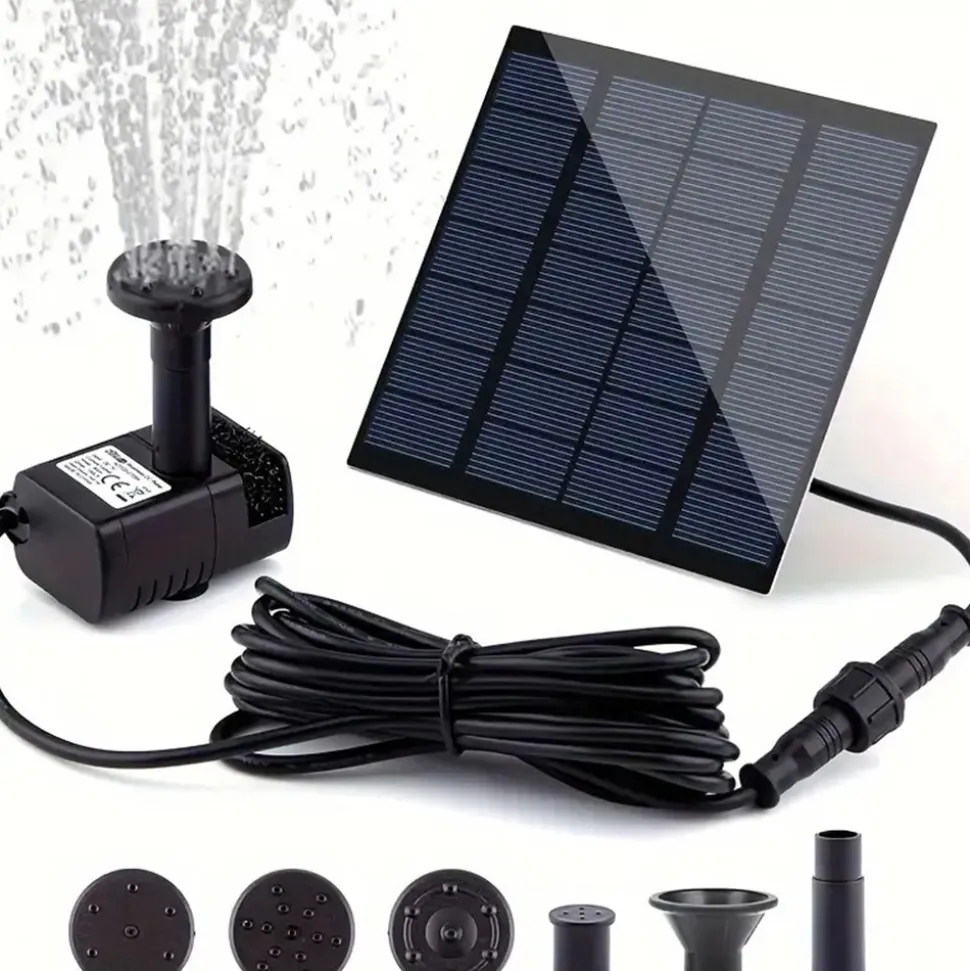 DOWNYPAWS - Fontaine lumineuse carrée solaire pour jardin