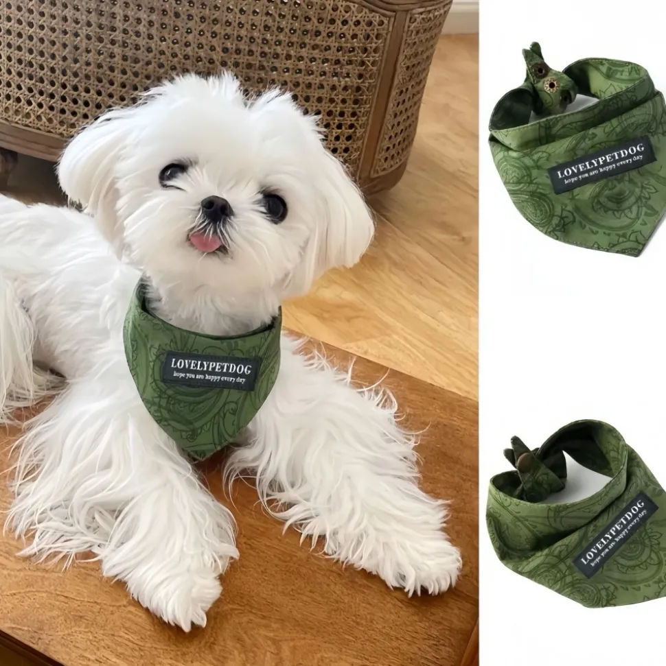 DOWNYPAWS - Foulard triangulaire pour chats et chiens l:38-41cm