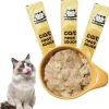 DOWNYPAWS - Friandises pour chats,saveur de bœuf 20 paquets*14g, riches en oméga 3 et 6, avec taurine et vitamine e