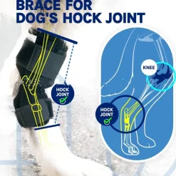 DOWNYPAWS - Gaine de protection pour pattes de chien après opération, support pour genoux taille l