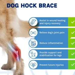 DOWNYPAWS - Gaine de protection pour pattes de chien après opération, support pour genoux taille l