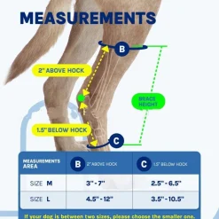 DOWNYPAWS - Gaine de protection pour pattes de chien après opération, support pour genoux taille l