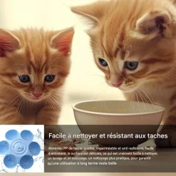 DOWNYPAWS - Gamelle en forme de fleur - 6 gamelles antidérapantes de qualité