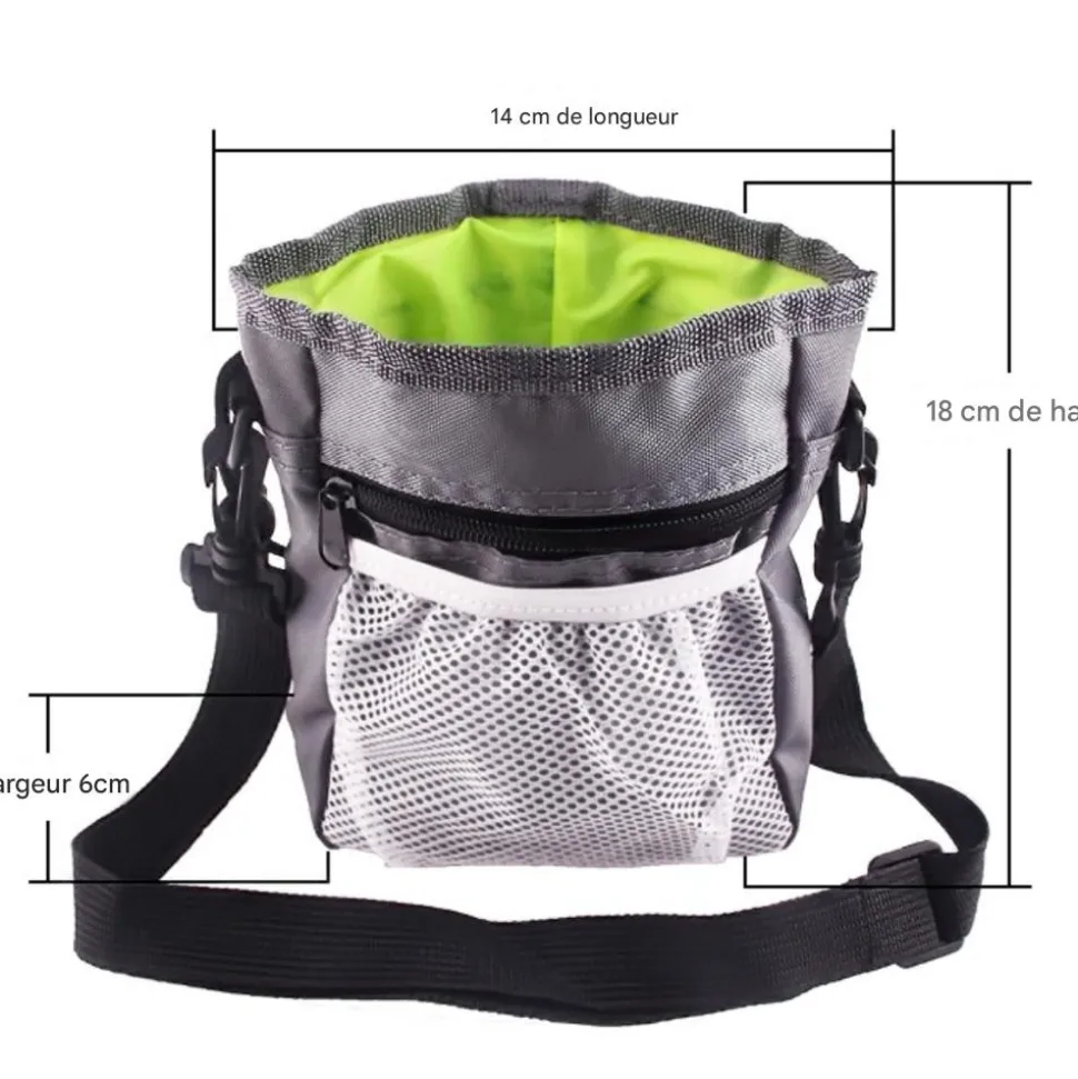 DOWNYPAWS - Gamelle pliable pour chat-sac de dressage pour animaux de compagnie - gris