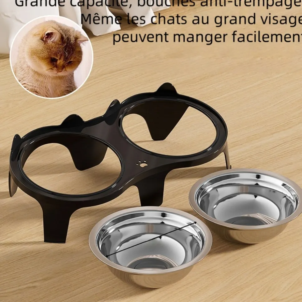DOWNYPAWS - Gamelle surélevée pour chat