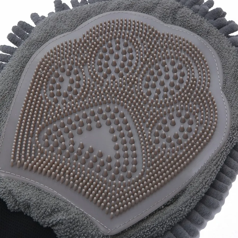 DOWNYPAWS - Gants de massage et d'épilation pour le bain et le toilettage des animaux de compagnie