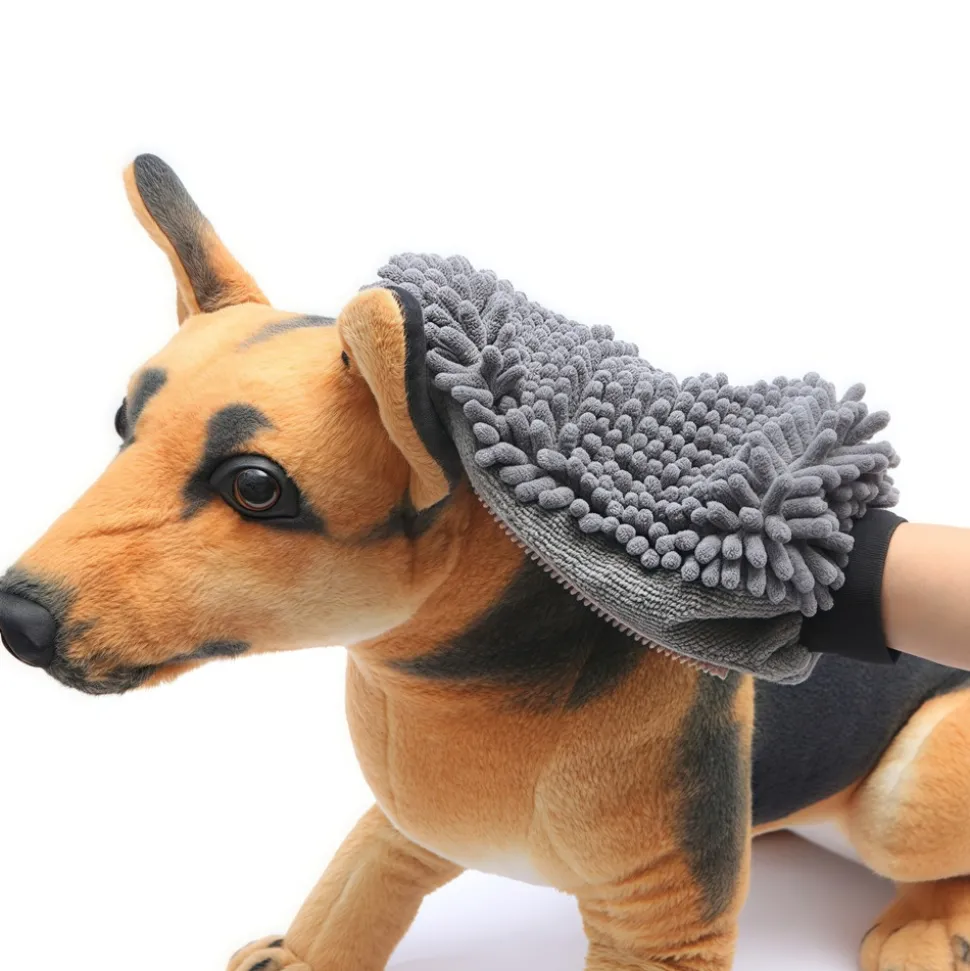 DOWNYPAWS - Gants de massage et d'épilation pour le bain et le toilettage des animaux de compagnie