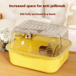 DOWNYPAWS - Grande cage à hamster en acrylique - pour ours doré, fournitures de luxe pour animaux de compagnie