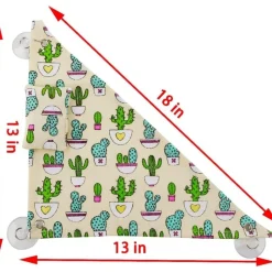 DOWNYPAWS - Hamac - motif dragon barbu, avec crochets pour oreiller et ventouse