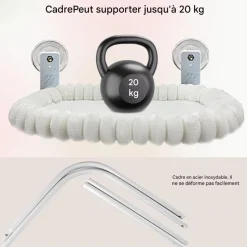 DOWNYPAWS - Hamac chat fenêtre 52*30cm peluche-peut supporter des animaux pesant 20 kg-gris