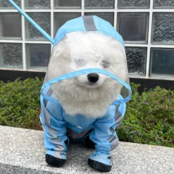 DOWNYPAWS - Imperméable pour chien- avec sac de rangement-taille l : longueur du dos : 37 cm