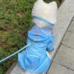 DOWNYPAWS - Imperméable pour chien avec sac de rangement-taille s : longueur du dos : 27 cm