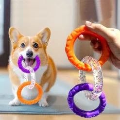 DOWNYPAWS - Jouet dentaire smile pour chien - taille small d.9 cm