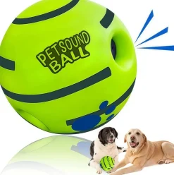 DOWNYPAWS - Jouet pour animaux de compagnie: balle roulante balle de dentition interactive et sonore automatique