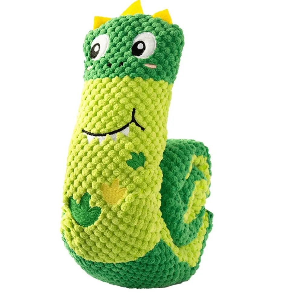 DOWNYPAWS - Jouet pour chien forme de dinosaure-jouets à mâcher-72*9cm