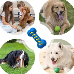 DOWNYPAWS - Jouet pour chien forme osseuse sifflet tpr nettoyant dentaire