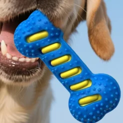 DOWNYPAWS - Jouet pour chien forme osseuse sifflet tpr nettoyant dentaire