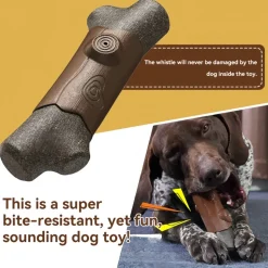 DOWNYPAWS - Jouet sonore en caoutchouc gaufré pour chien : nettoyage des dents et résistant à l'usure