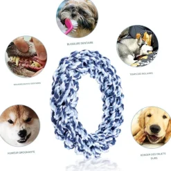 DOWNYPAWS - Jouets à mâcher pour chiens-jouet dentaire avec corde pour chien