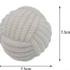 DOWNYPAWS - Jouets à mâcher pour chiens 3 articles-anneau d'épines, haltère + os + boule de tonnerre