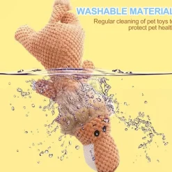 DOWNYPAWS - Jouets à mâcher pour chiens-jouet à couinement pour chiens forme de lion-32*11cm