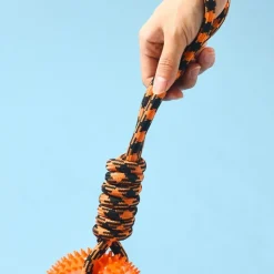 DOWNYPAWS - Jouets à mâcher pour chien jouet couineur avec corde pour chiot, dentition, soulagement de l'ennui, stimulation mentale